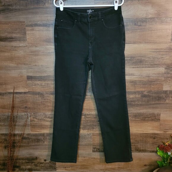Maurices Jeans 10 R Everflex High Rise Slim Tummy Control Stretch Black - Picture 1 of 9